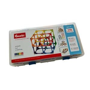 Goobi Construction Set 110 Piece Set - Stem Learning - Instruction Book Included